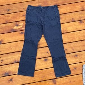 Straight Blue Dress Pants